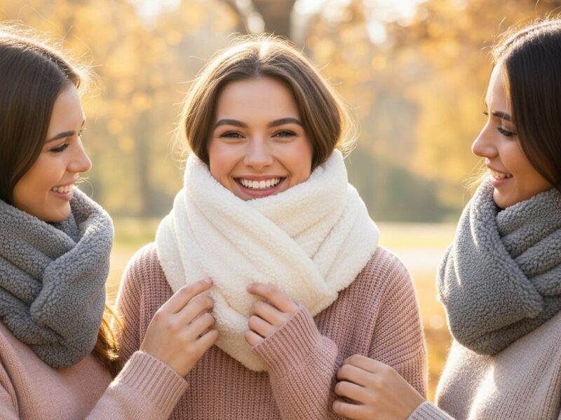 「友達に褒められた」ハニーズの“ミニサイズのマフラー”毛布みたいにフワフワだし口元まで温かい!!「色違いで購入」「本当にかわいい」 – これ、買ってよかった！ - たぬきニュース