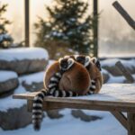 寒さで団子のように身を寄せ合うアカエリマキキツネザル　“国内唯一”の光景に「とても貴重」「あったかそう」 - たぬきニュース