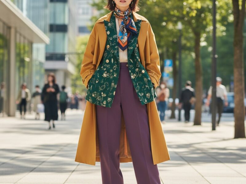 【梅澤美波さん】ジャケットの日のアウター問題は「色」と「柄」ですんなり解決！ - たぬきニュース