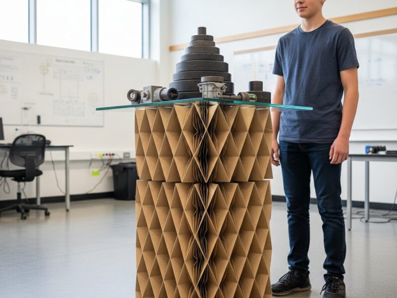 【やじうまPC Watch】「ミウラ折り」の強さを14歳学生が実証。自重の1万倍以上を支えられることも - たぬきニュース