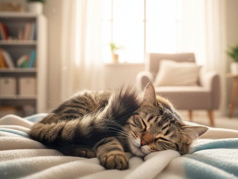 自分で自分を寝かしつける愛猫が器用すぎる⇒「セルフとんとんマスターした」と反響 - たぬきニュース